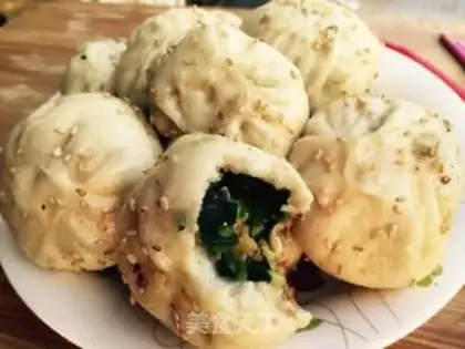 Make Little water buns step 15