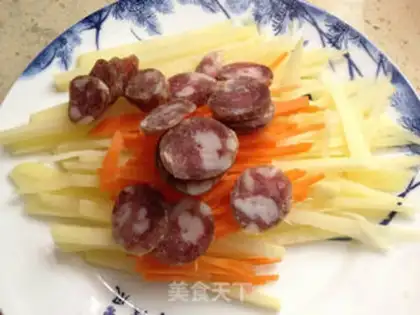 Make Weenie fried silk step 0