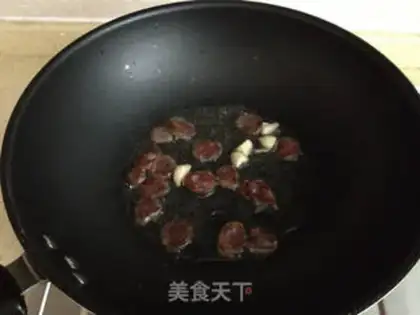 Make Weenie fried silk step 1
