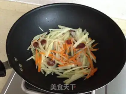 Make Weenie fried silk step 2