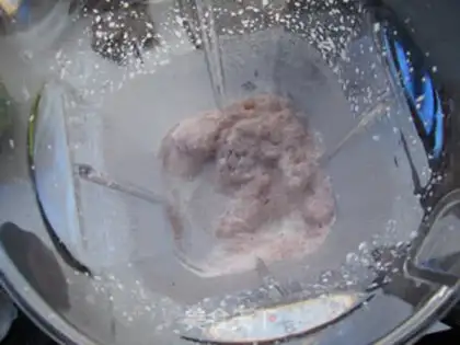 Make Red bean milkshake step 5