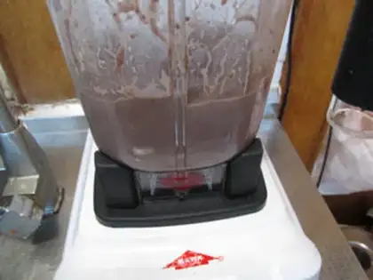 Make Red bean milkshake step 8