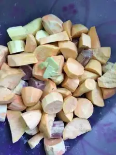 Make Potato sugar step 1