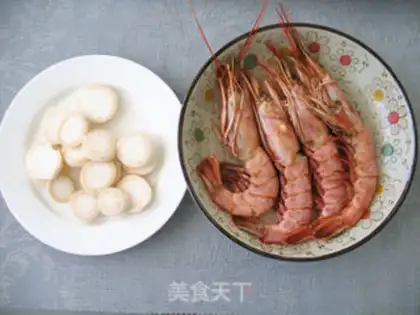 Make Cheese and wine and shrimp step 1