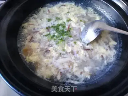 Make Golden fungus egg gravy soup step 9