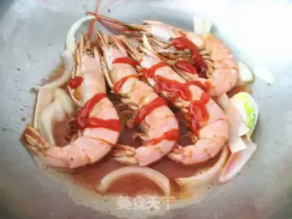 Make Cheese and wine and shrimp step 5