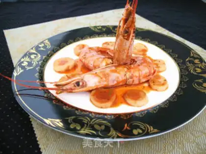 Make Cheese and wine and shrimp step 7