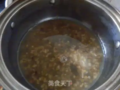 Make Green bean congee step 2