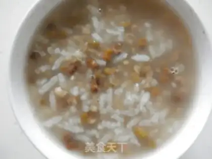 Make Green bean congee step 5