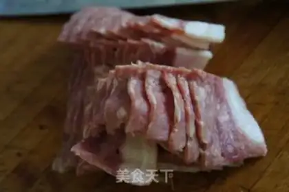 Make Bacon fried meat step 4