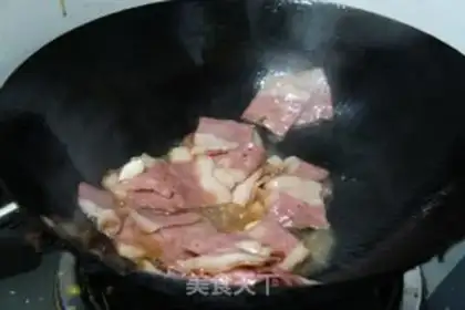 Make Bacon fried meat step 5