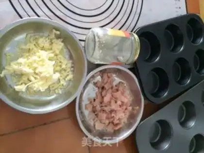Make Ham cheese cup step 8