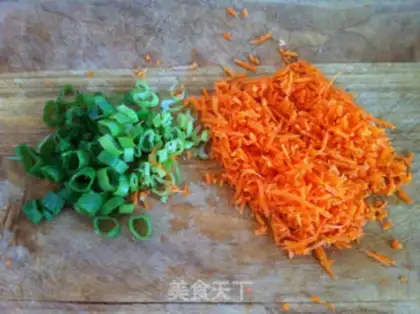 Make Carrots, bean eggs step 2