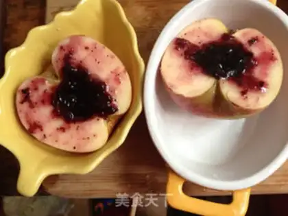 Make Blueberry sauce roasted apples step 6