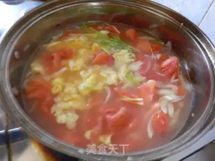 Make Tomato egg soup step 8