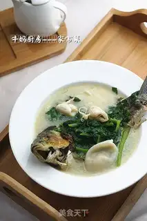 Make Fresh fish spinach soup step 8