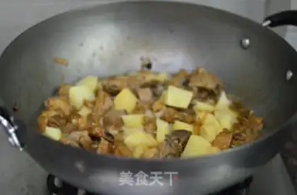 Make Potato burn ribs step 8