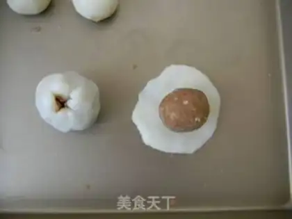 Make Ice-smelt snow-beans mooncake step 9