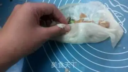 Make Vegetable roll step 8