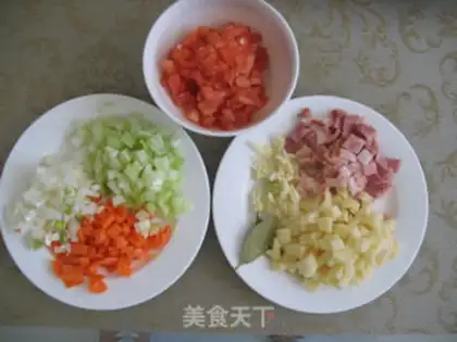 Make Italian vegetable soup step 1
