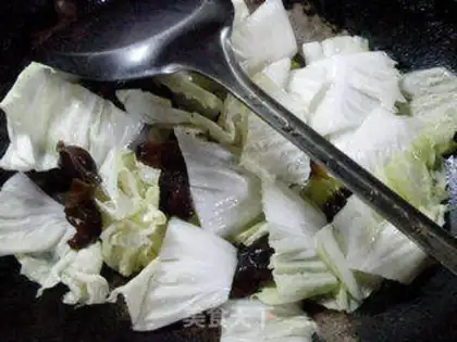 Make Black-muck crab willow cabbage step 3