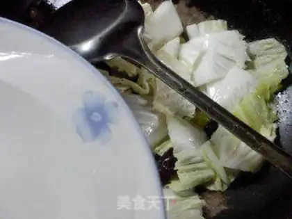 Make Black-muck crab willow cabbage step 4