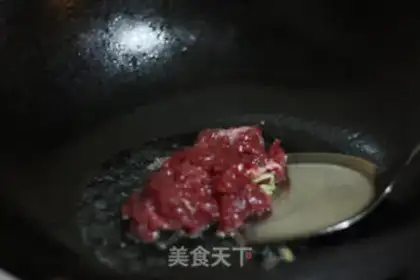 Make Black herbs and fried beef step 2