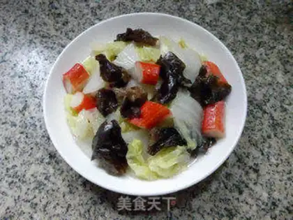 Make Black-muck crab willow cabbage step 10