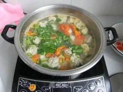 Make Tomato meatball soup step 7