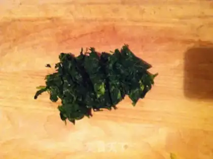 Make Celery leaves and eggs step 1