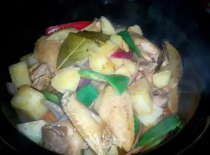 Make Curry chicken wings step 6