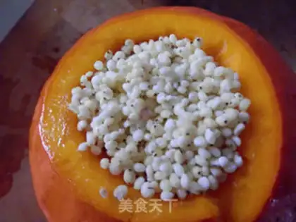 Make Goldmelon rice step 2