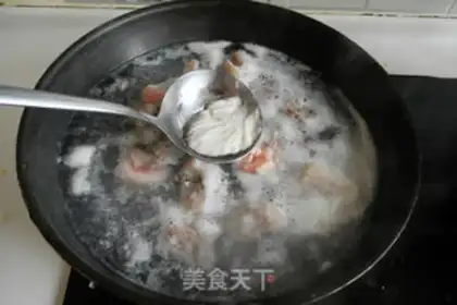 Make Porridges, dates, lamb chops step 3