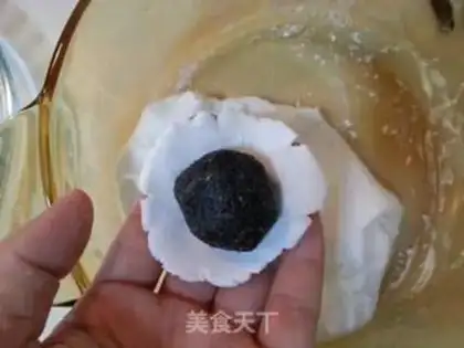 Make Handmade black sesame soup step 5