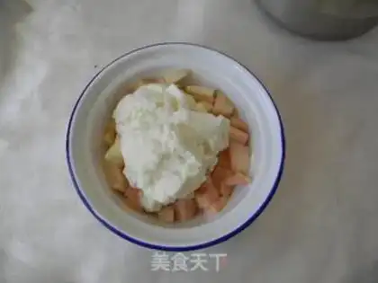 Make Peach yogurt step 2