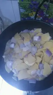 Make Potato chips onions step 5