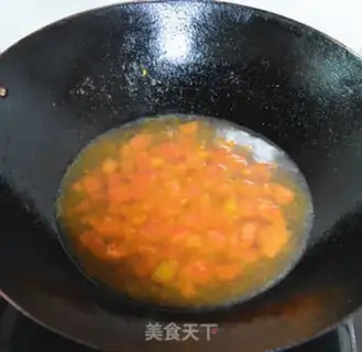 Make Skinned tomato rice powder step 4