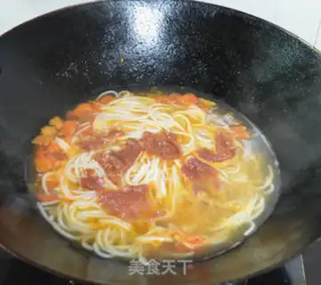 Make Skinned tomato rice powder step 5