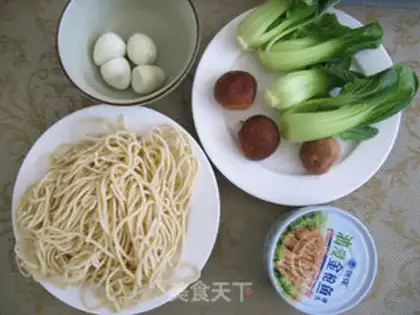 Make Tuna mushroom noodles step 0