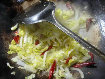 Make The cabbage grafted a thousand silks step 6