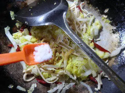 Make The cabbage grafted a thousand silks step 9