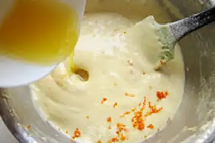Make Orange sponge cake step 9