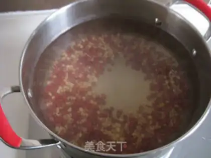 Make Red Bean Lotus soup step 1