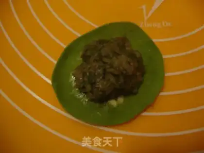Make Green dumplings step 7