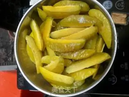 Make Sour peaches step 1