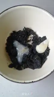 Make Black sesame soup step 1