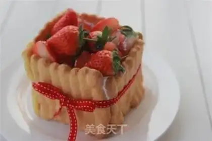 Make mine strawberry charlotte step 12