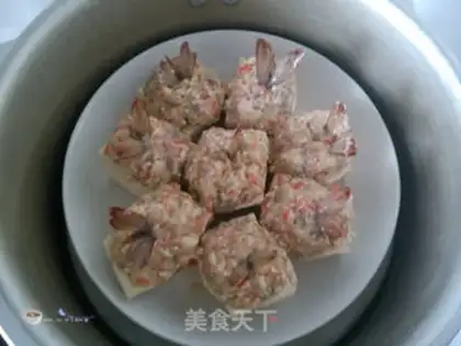 Make Shrimp tofu step 9
