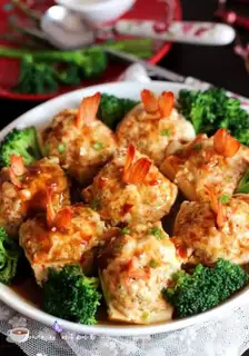 Make Shrimp tofu step 11