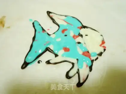 Make Subsea World scene cake step 23